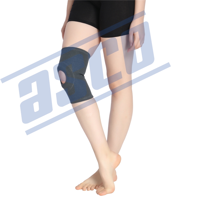 Elastic Tubular Knee Support With Open Patella Gel